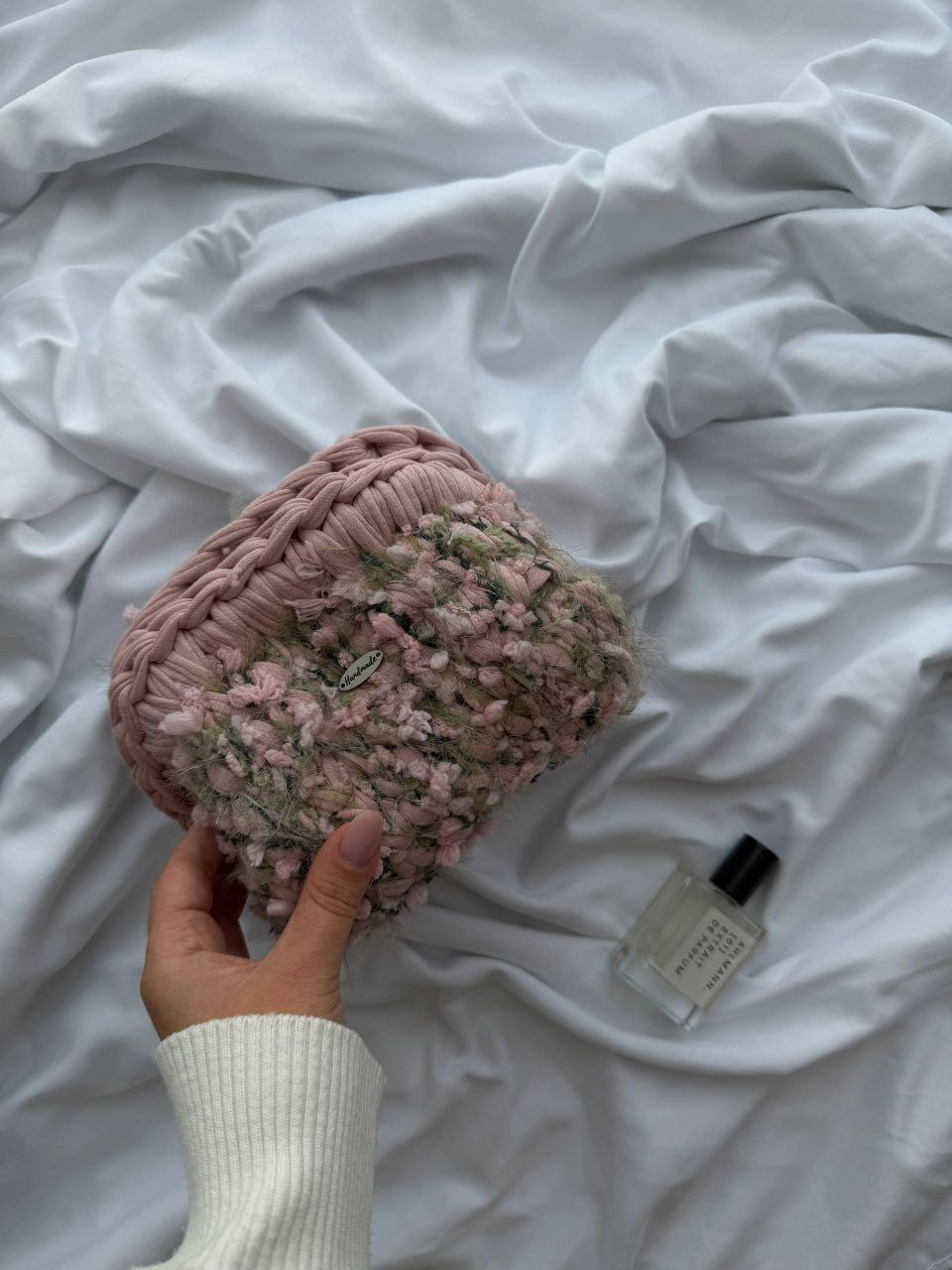 Lamur fancy boucle yarn — knitted accessory
